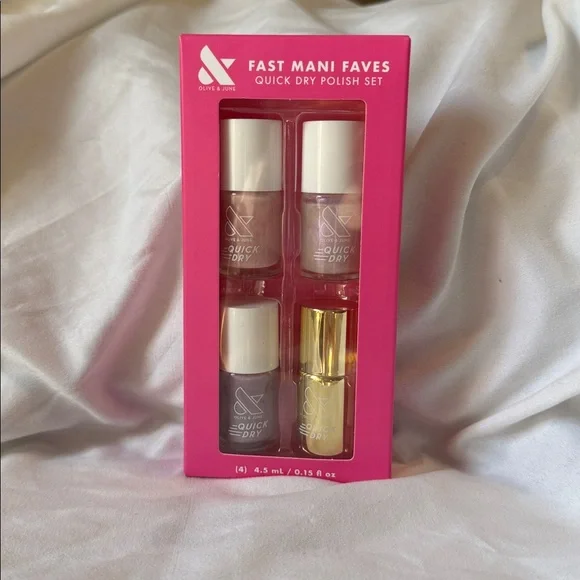 Olive & June Cute & Quick Fast Mani Faves Nail Polish Set. Bundle & Save! - Picture 1 of 4